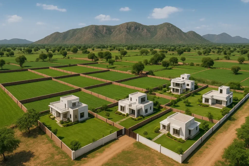 Premium farmhouse in Naugaon with gated community facilities