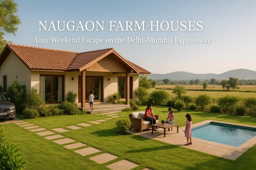 Luxury farmhouse in Naugaon, Alwar, along the Delhi–Mumbai Expressway, ideal for weekend escapes